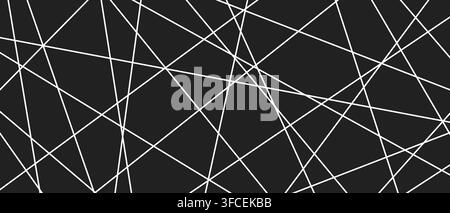 Chaotic straight diagonal strokes create dynamic monochrome vector texture. Stock Vector