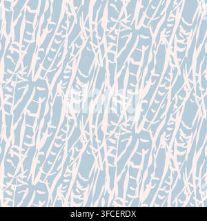 Natural seamless light blue pattern branches Stock Vector