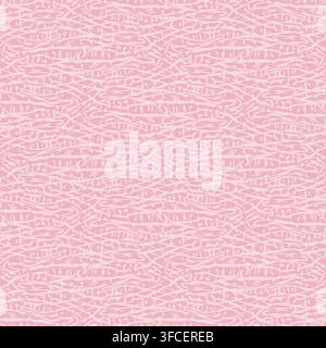 Wavy lines seamless pink abstract vector pattern Stock Vector
