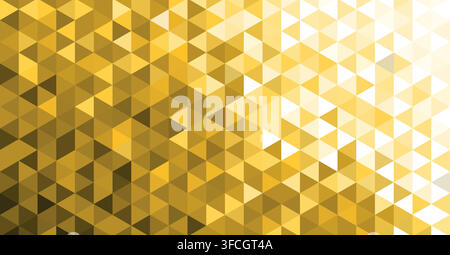 Abstract shiny color gold wave design element with glitter effect on dark background. Stock Vector