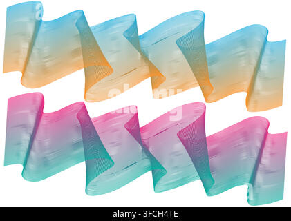 Dynamic fluid gradient. Abstrack fluid background Stock Vector