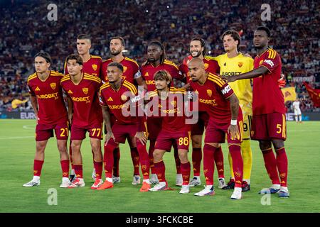 the starting line up of Roma during the match of Football Serie A 2026 ...