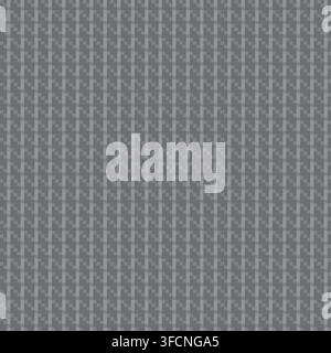 Grey Geometric Textured Knitting Grid seamless pattern design for fashion and home textiles, graphics, knitwear and backgrounds Stock Vector