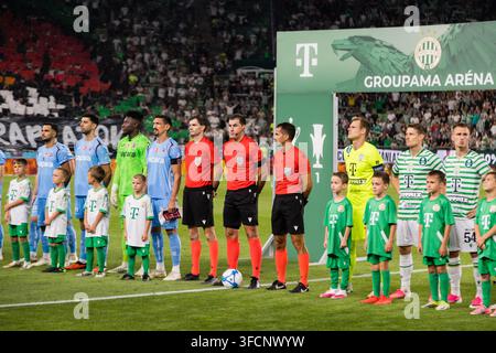 Budapest, Hungary. 27th Aug, 2026. Referee Rade Obrenovic seen during ...