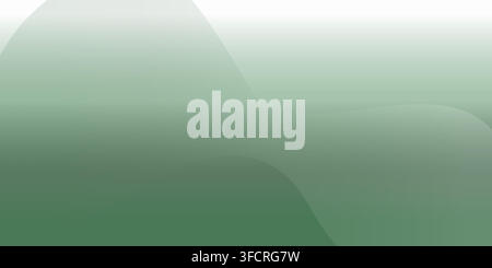 Abstract soft green and white gradient background Stock Vector