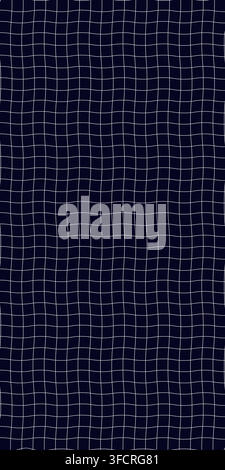 Abstract wavy grid pattern background with distorted linear texture Stock Vector