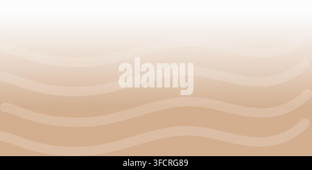 Abstract beige gradient background with soft lighting effect Stock Vector
