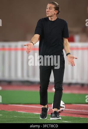 Head Coach Filipe LUIS of Monaco during Ligue 1 McDonald's match ...