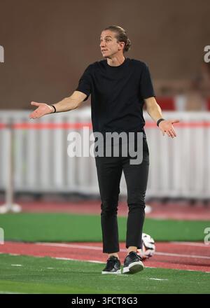 Head Coach Filipe LUIS of Monaco during Ligue 1 McDonald's match ...