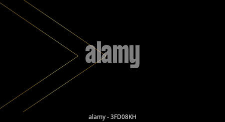 Minimalist Black Arrow Stripe Vector Wallpaper with Tech Style Stock Vector