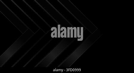 Minimalist Black Arrow Stripe Vector Wallpaper with Tech Style Stock Vector