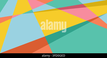 Geometric Colorful Abstract Background Vector Stock Vector
