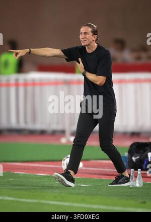 Head Coach Filipe LUIS of Monaco during Ligue 1 McDonald's match ...