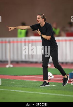 Head Coach Filipe LUIS of Monaco during Ligue 1 McDonald's match ...