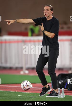 Head Coach Filipe LUIS of Monaco during Ligue 1 McDonald's match ...