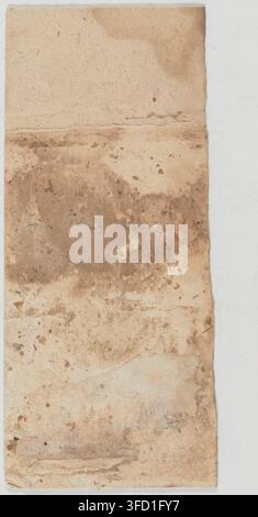An early 16th-century engraving on a worn, aged paper strip, created between 1495 and 1518. Stock Photo