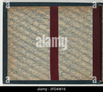 A photograph of a textured surface with two vertical red stripes, by Léon Bouët, a French photographer, in 1903, as part of a set documenting the official visit of Victor-Emmanuel III, King of Italy, to Paris. Stock Photo