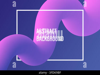 Abstract background with purple fluid gradient color, stock vector Stock Vector