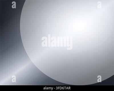 Dark Blue Gray Abstract Glow Background with Soft Gradient Light and Modern Smooth Wave Design Stock Vector
