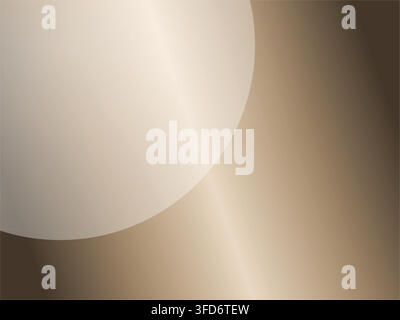 Warm Brown Abstract Gradient Background with Soft Golden Glow and Large Curved Light Shape Stock Vector