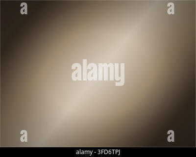 Warm Brown Abstract Gradient Background with Soft Golden Glow and Large Curved Light Shape Stock Vector
