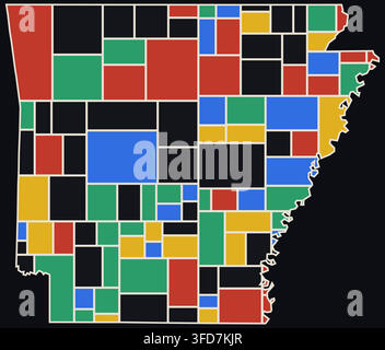 arkansas mondrian frosty blue art movement world map with dots and strokes across art movements from Bauhaus to Glitch for modern wall art decor Stock Vector