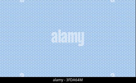 Blue brick patterned wall with repeating texture. Ideal for backgrounds, web designs, or architectural concepts. Calm, structured visual for modern or Stock Photo