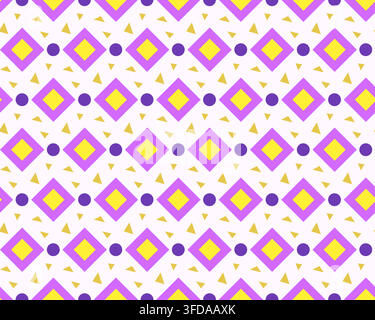 Ditsy diamonds, abstract geometric background with small shapes, seamless vector pattern, perfect background design Stock Vector