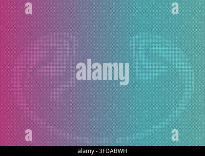Abstract digital background featuring a vibrant gradient transition from purple to cyan with texture Stock Vector