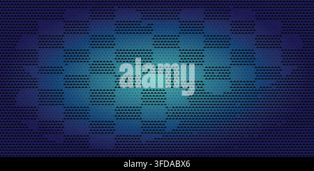 Abstract digital background featuring glowing blue binary code patterns with a dark circular vignette Stock Vector