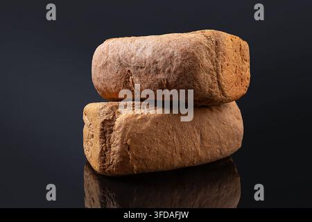 Traditional Dark Rye Bread with Whole Grain Flavor Stock Photo