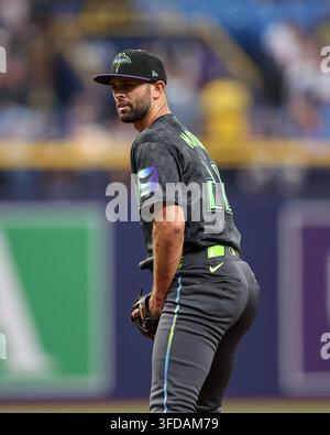 Texas Rangers Spring Training 2020 Tampa Bay Rays pitcher Nick Martinez attends a press conference in ...