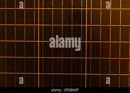black solar cell panel clean energy for protect global warming background and texture Stock Photo