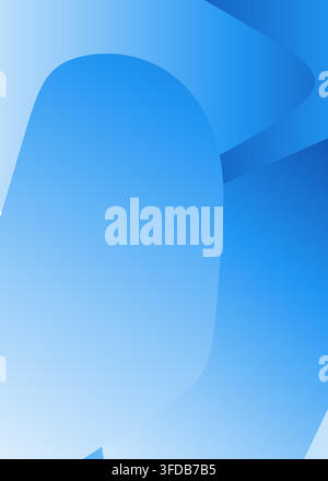 Modern abstract background featuring flowing blue shapes with soft gradients, creating a clean and professional aesthetic for digital design projects. Stock Vector