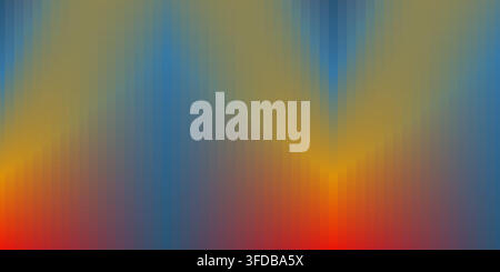 A vibrant abstract background featuring vertical stripes transitioning through a smooth gradient of blue, yellow, and red hues. Stock Vector
