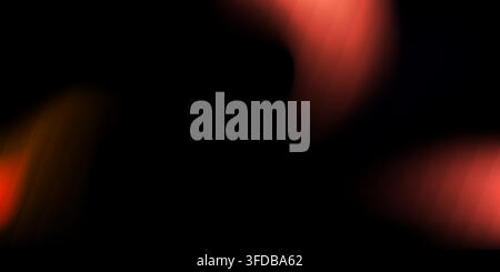 A dark, moody abstract background featuring soft, blurred light streaks in shades of red and orange, creating a sense of depth and mystery. Stock Vector