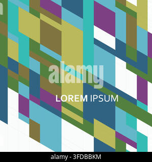 Abstract vector background with overlapping diagonal stripes. Making this design ideal for posters, branding, and digital layouts Stock Vector