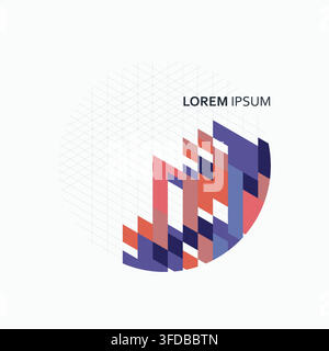 Dynamic design and vivid palette create a contemporary aesthetic perfect for social media graphics flyers and creative templates Stock Vector