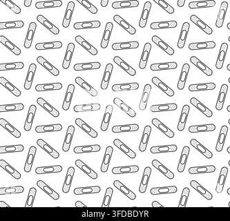 sticking plasters. Medical patch Pharmacy seamless pattern hand drawn illustration. Vector graphic line art. Perfect for logo, branding, packaging, la Stock Vector