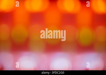 Bokah keyboard lights Dutch angle - Orange/Red and pink illumination Stock Photo