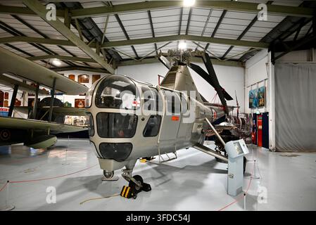 Royal Navy Museums: Naval Aviation- fleet air arm museum yeovilton- dragonfly helicopter Stock Photo