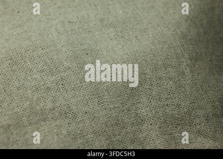 Natural linen fabric showing a close-up woven textile texture Stock Photo