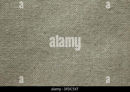 Burlap texture showing natural woven coarse linen fabric with visible threads Stock Photo