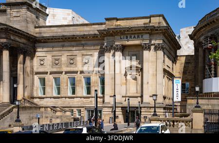 Central Library, William Brown Street, Liverpool. It is the largest of 22 Libraries in Liverpool. Pictured in July 2026. Stock Photo