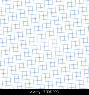 Blue graph paper grid background with square notebook pattern. Vector. Vector illustration Stock Vector