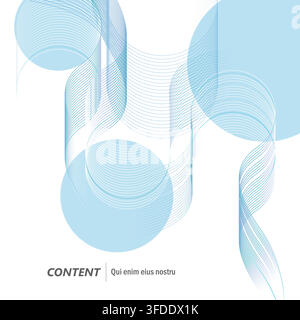 Geometric Pulse Elegant Wave Design for Tech Interfaces. Vector design Stock Vector