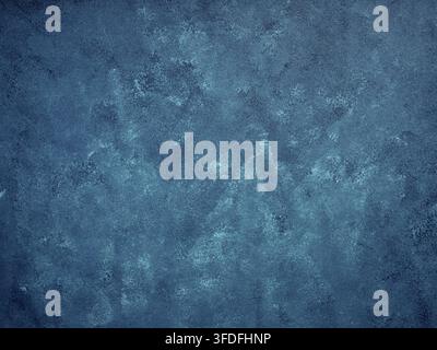 Dark blue concrete wall showing abstract grunge texture, creating a robust surface for design and copy space background backdrop Stock Photo