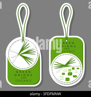 Illustration on theme of set tasty natural eco product vegetable onion, pattern consisting of kit various options meal vegetable onion, abstract compo Stock Vector