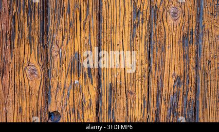 Old Weathered Orange Wood Texture – Rustic Natural Background with Aged Grain Stock Photo