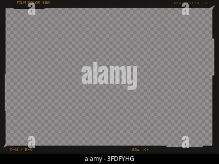 Medium format realistic slide template Stock Vector